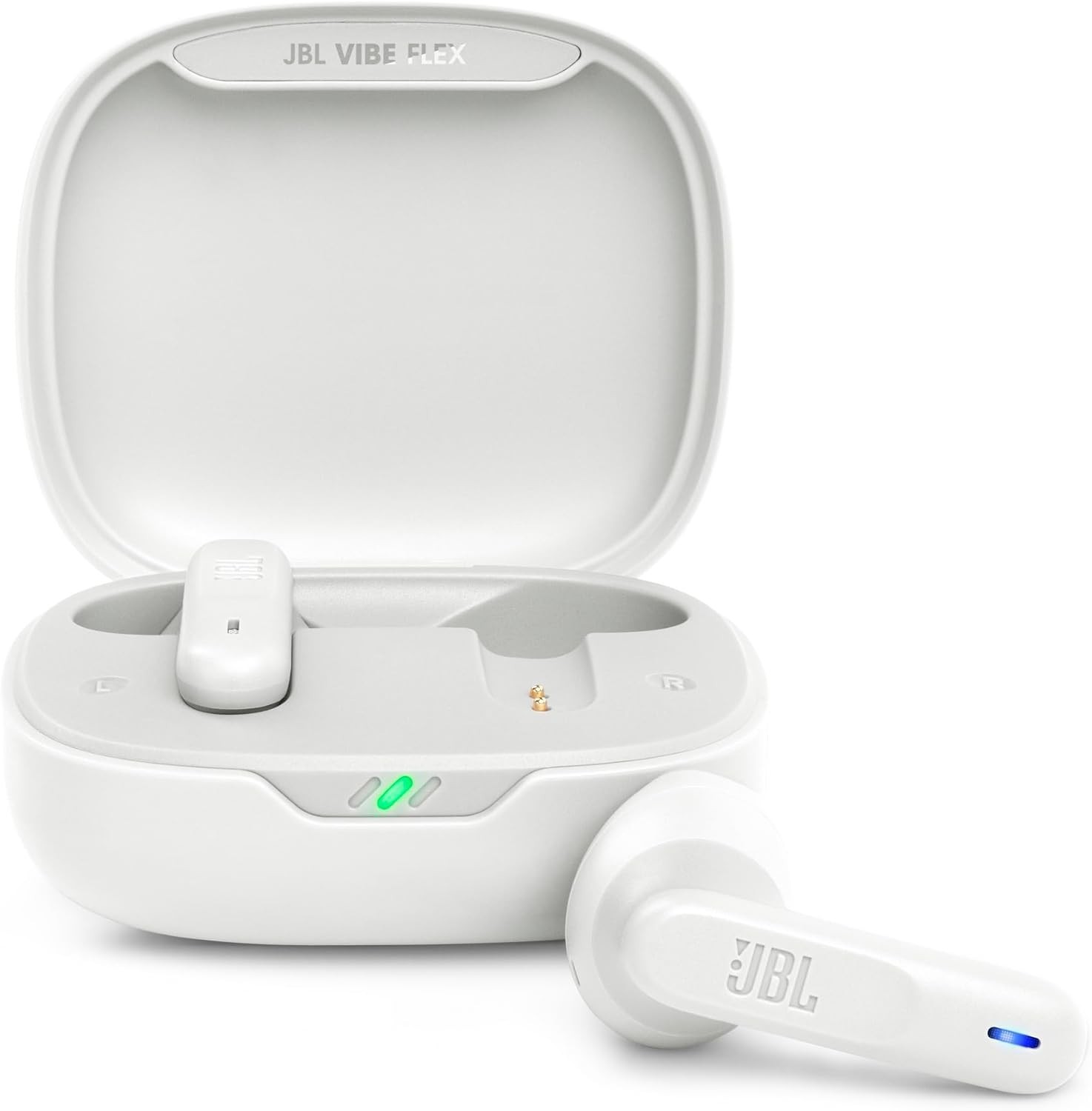 JBL Vibe Beam True Wireless In-Ear Headphones – White (JBLVBEAMWHTAM) – READ