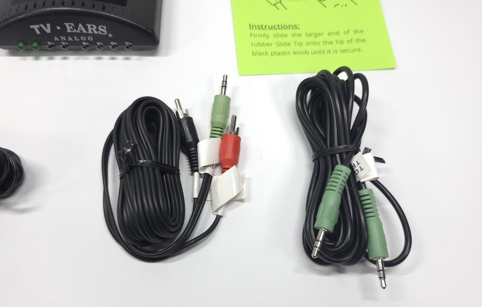 TV Ears Wireless Hearing 5.0 Dual Analog Transmitter Dual Charger Base