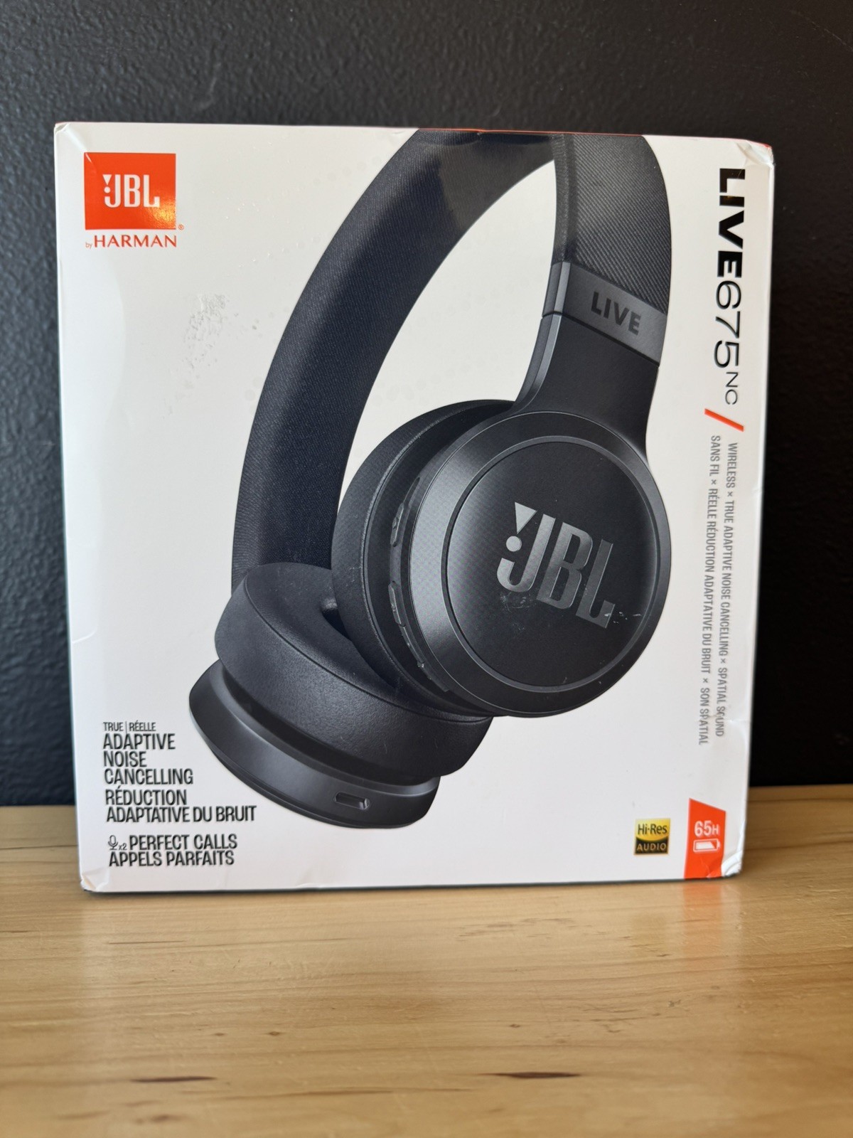 JBL Live 675NC Noise Cancelling Bluetooth On-Ear Wireless Headphones