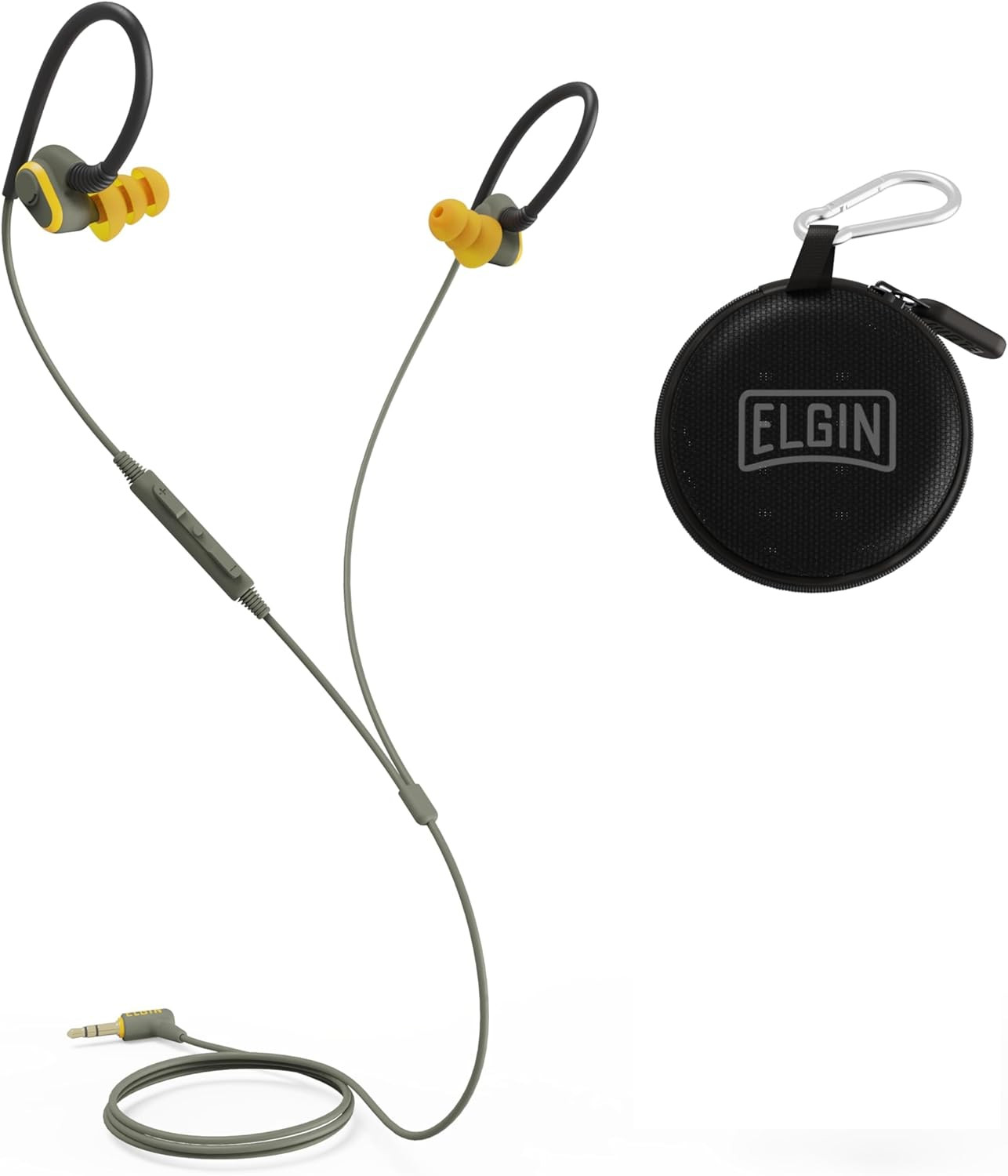 Rumble Wired Earplug Headphones with Mic, In-Ear Earbuds, 3.5Mm Jack, 27