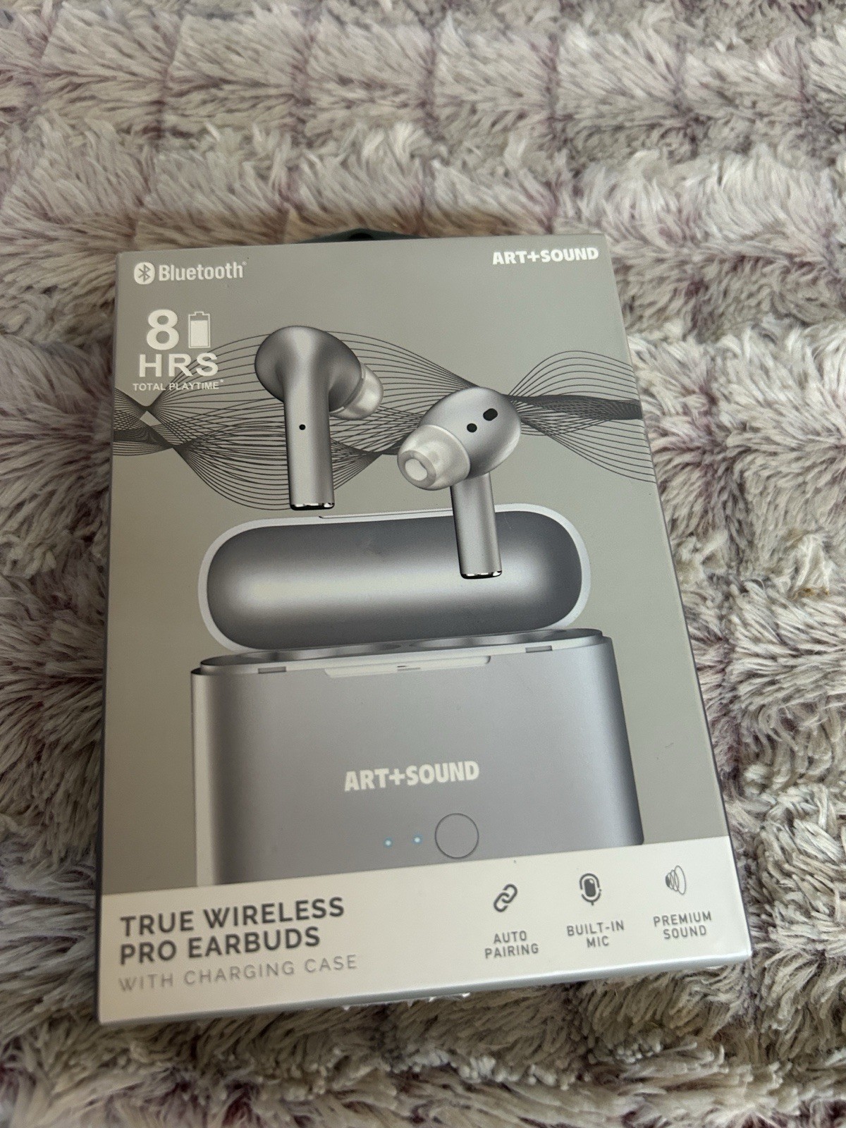 Art & sound Wireless Pro Earbuds – Silver. New