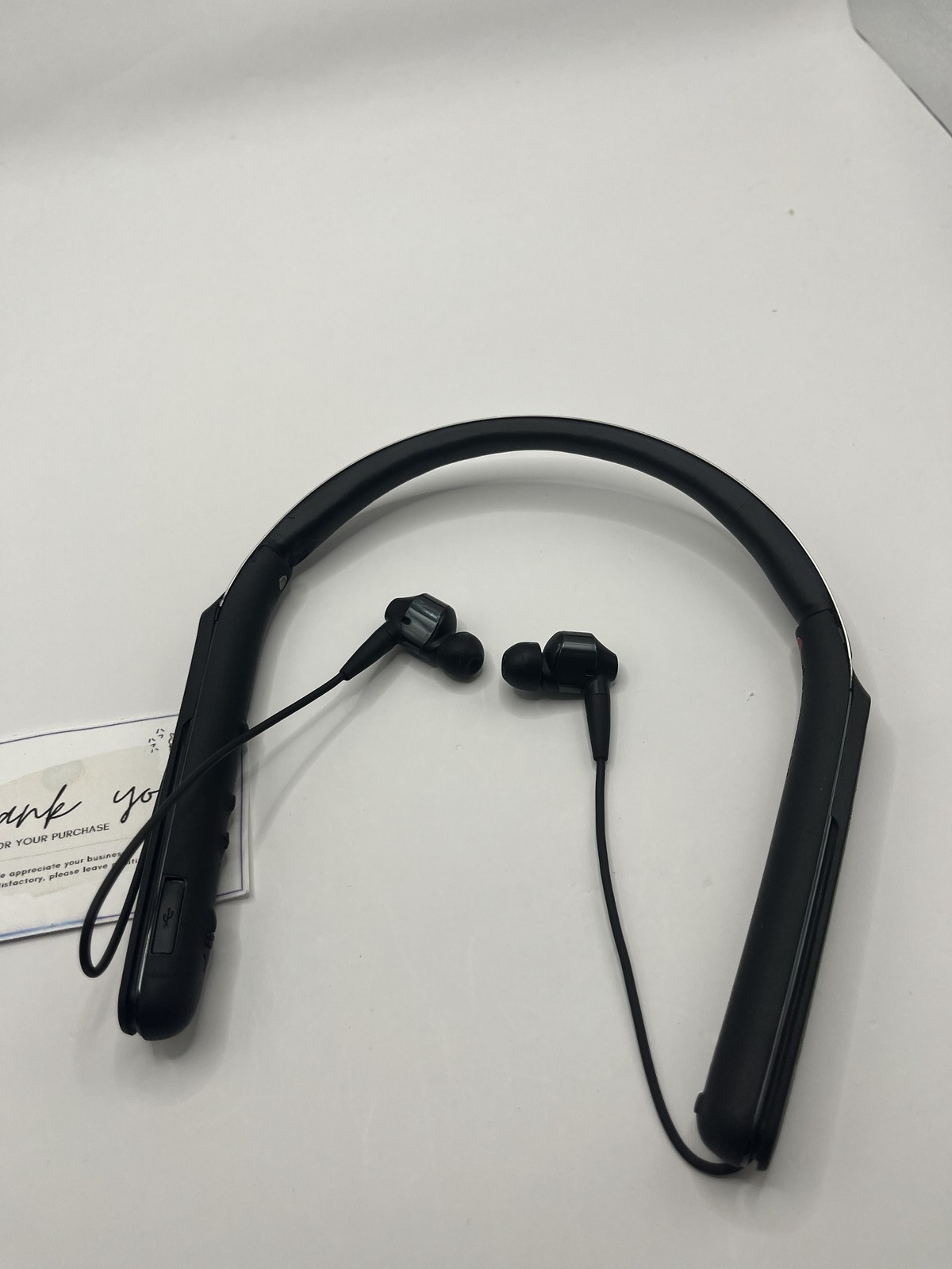 Sony WI-1000X Premium Neckband Noise Cancelling Bluetooth Headphones Black