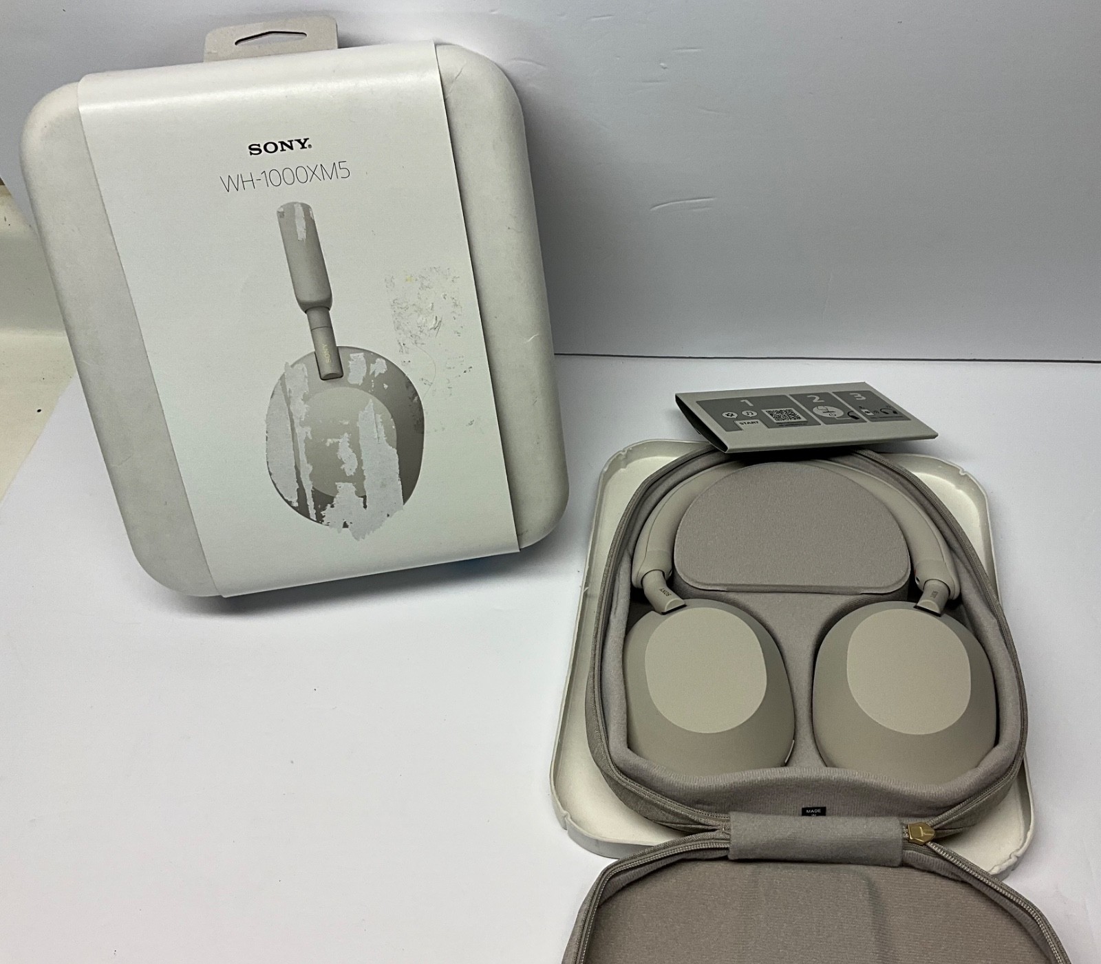 Sony WH‑1000XM5 Wireless Noise‑Canceling Headphones Silver