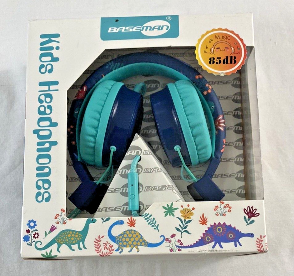 kids Baseman over ear headphone 3.5mm jack volume control