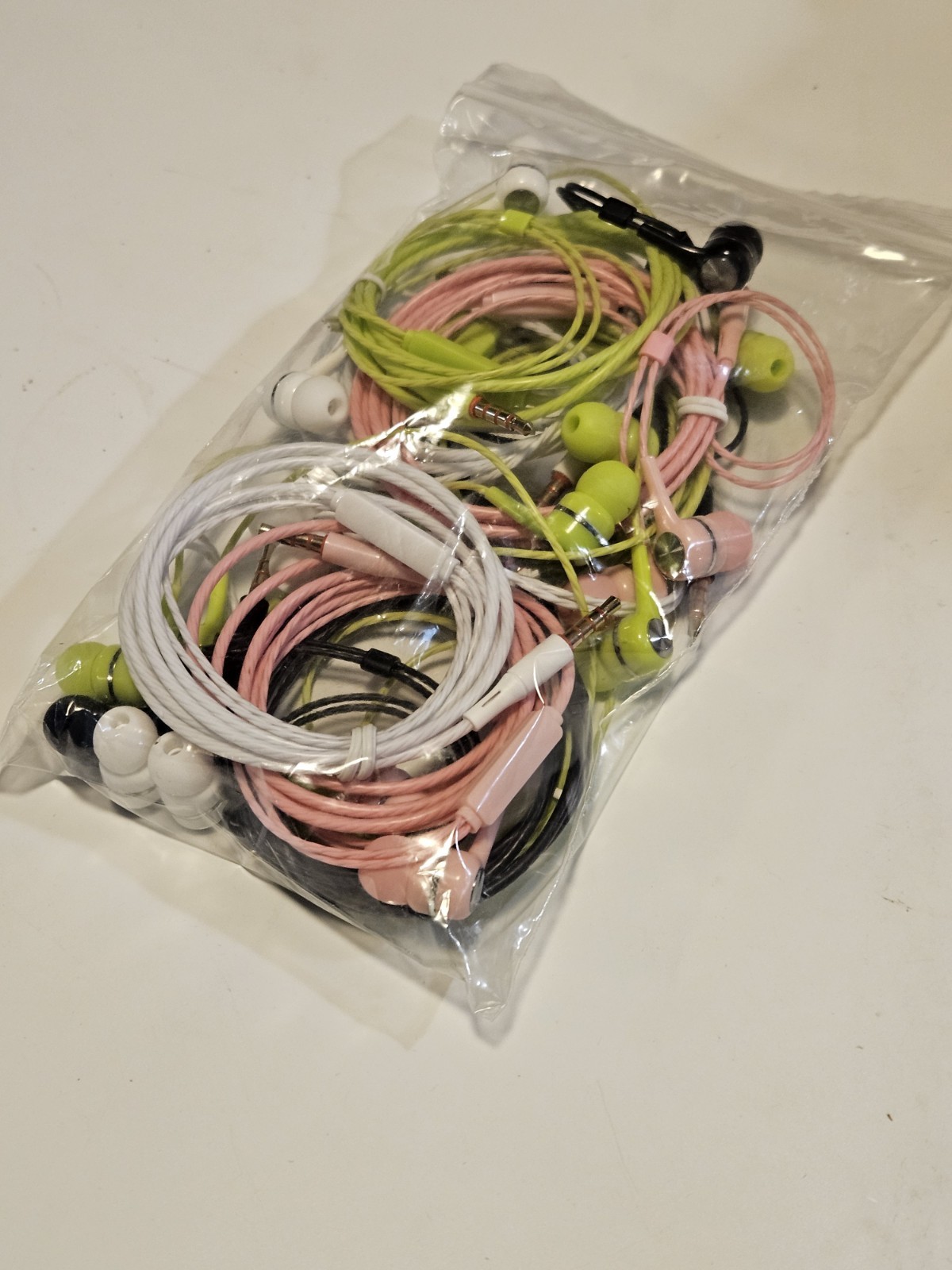 Bulk Earbuds Headphones 10 Pack Multi Colored for School Classroom Students