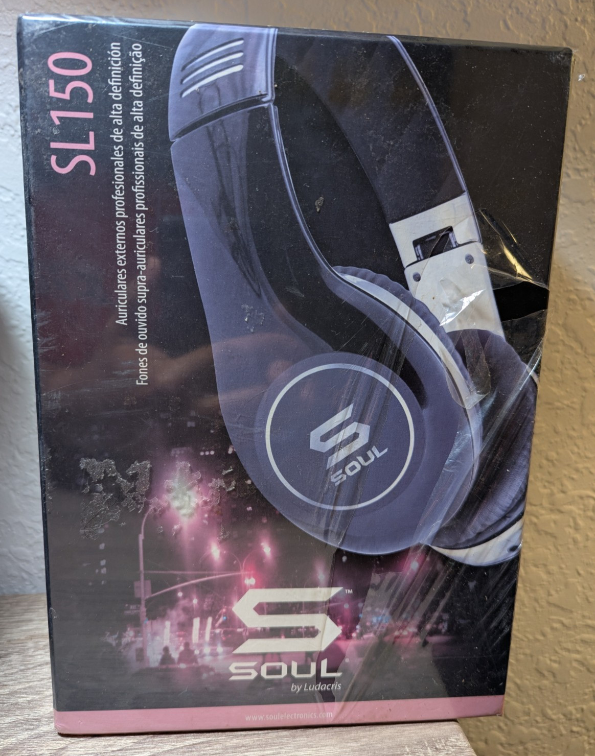 SOUL SL150 by Ludacris On-Ear Headphones Black Silver NEW Sealed