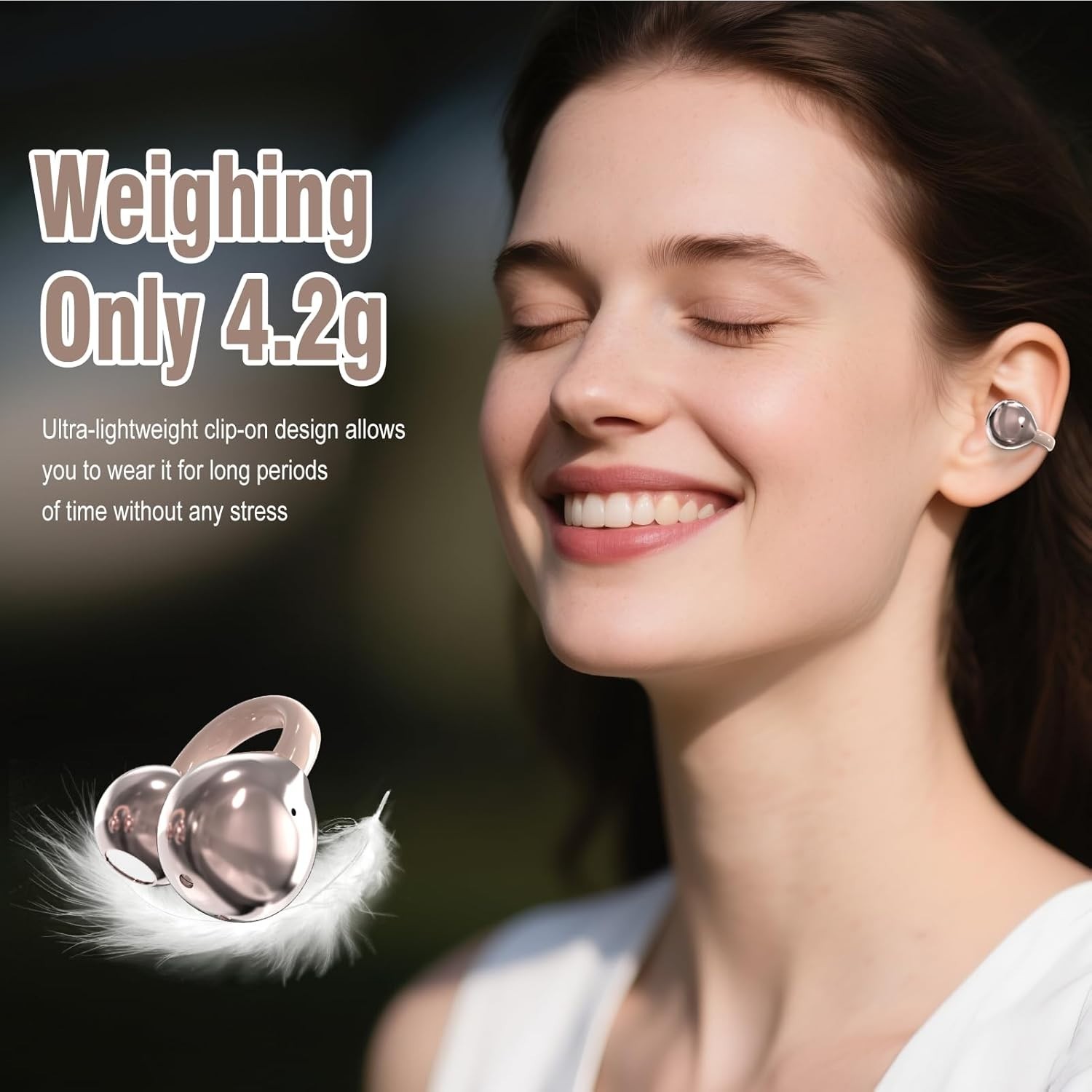 Comfortable Clip-On Earbuds with Multi-Language Support for Various Scenarios