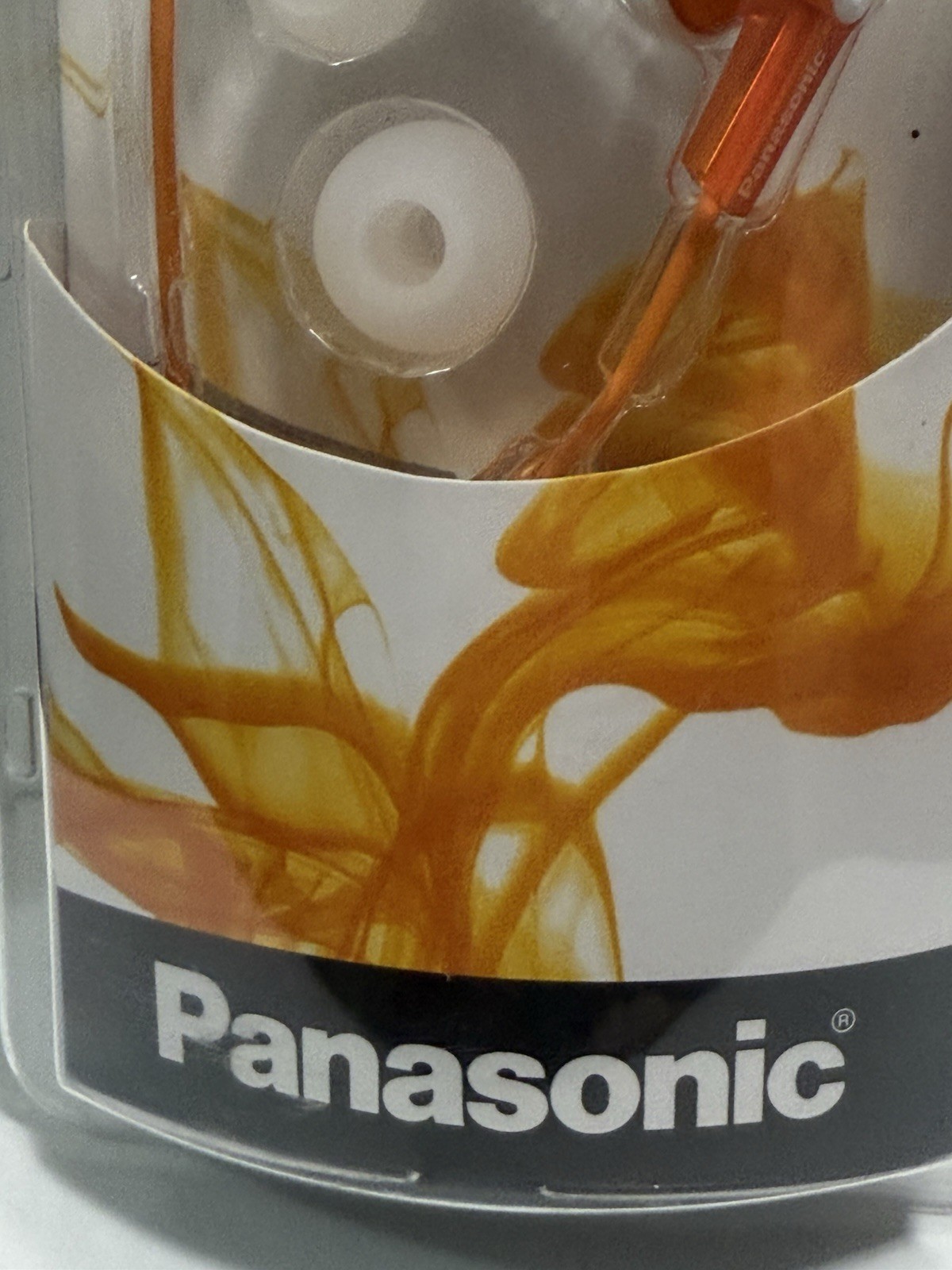 Panasonic RP-HJE120 Ergo-Fit In-Ear Headphones – Orange NEW Sealed