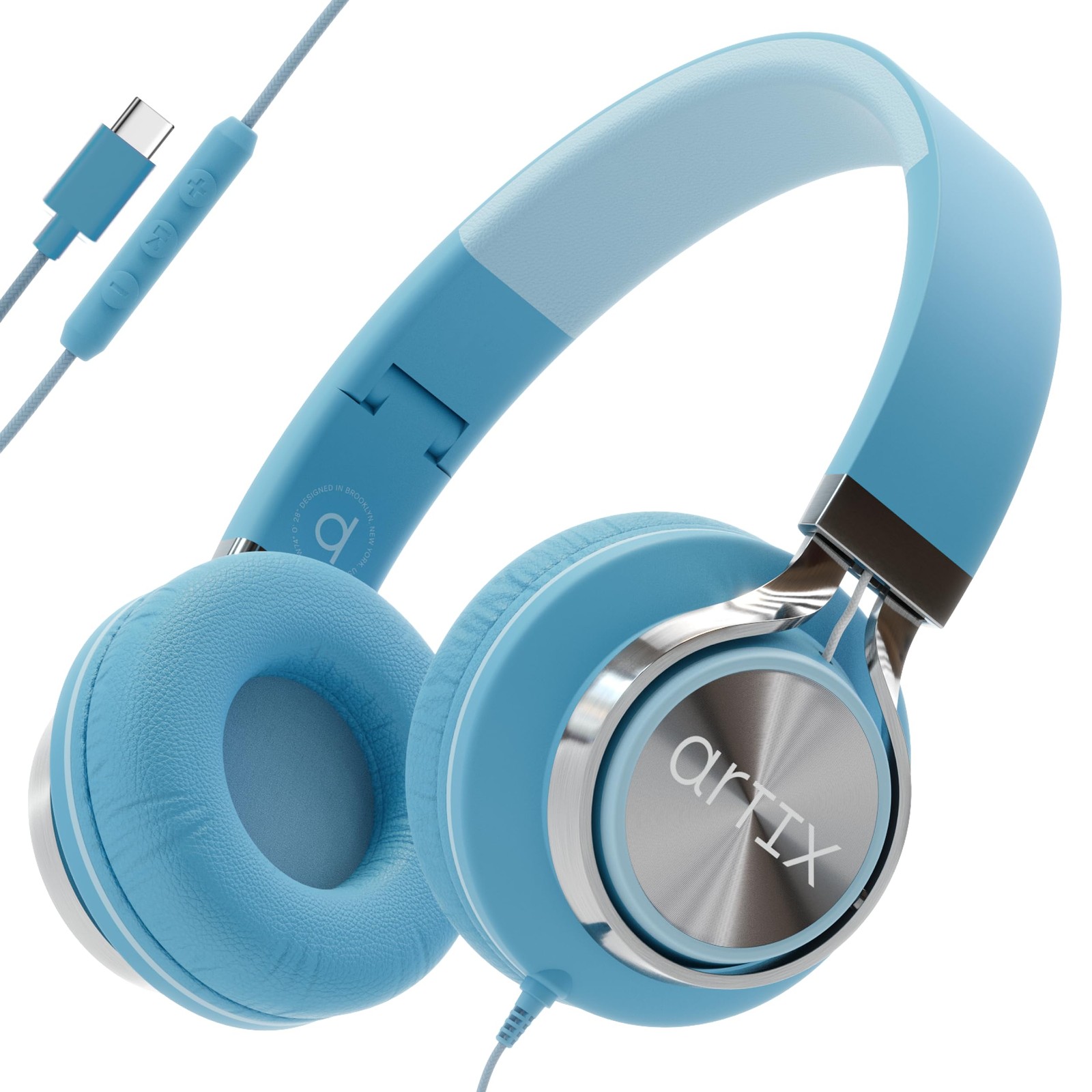 ARTIX CL750 USB C Wired Headphones with Mic & Volume Control Noise Isolating …