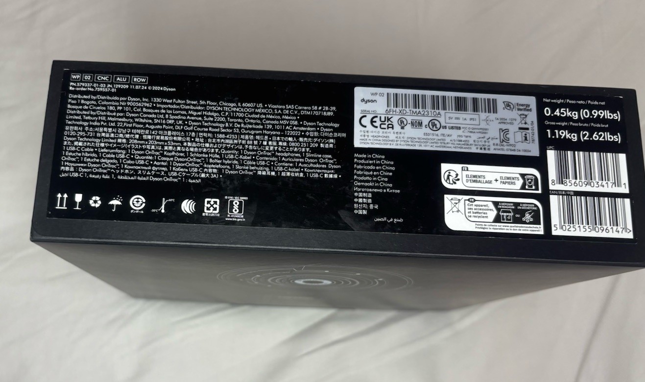 Dyson OnTrac Wireless Bluetooth Noise-Cancelling Headphones CNC Aluminium SEALED