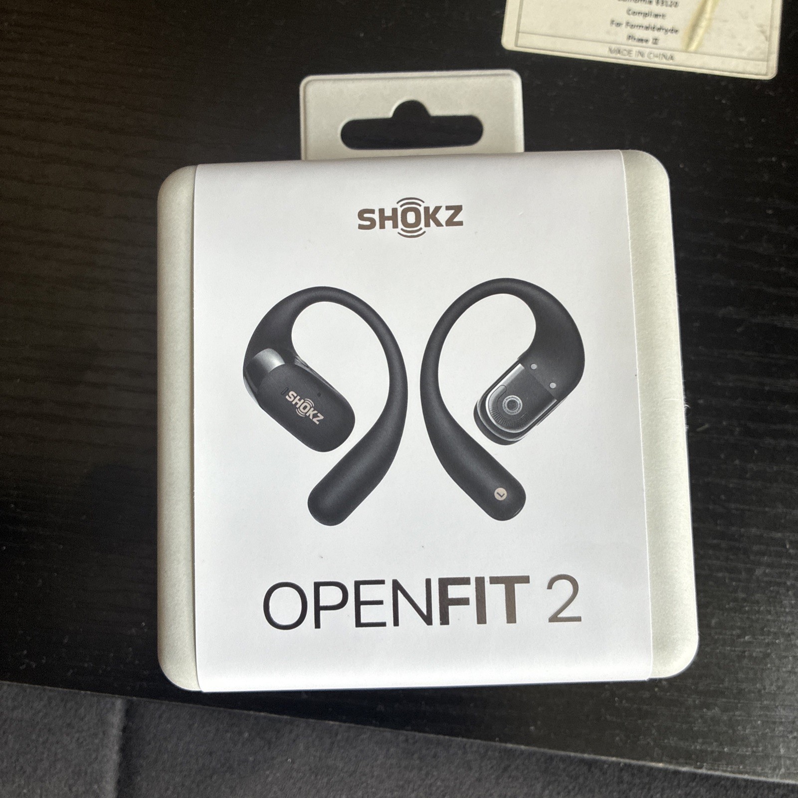 Shokz OpenFit 2 True Wireless Open-Ear Earphones – Black – Brand New