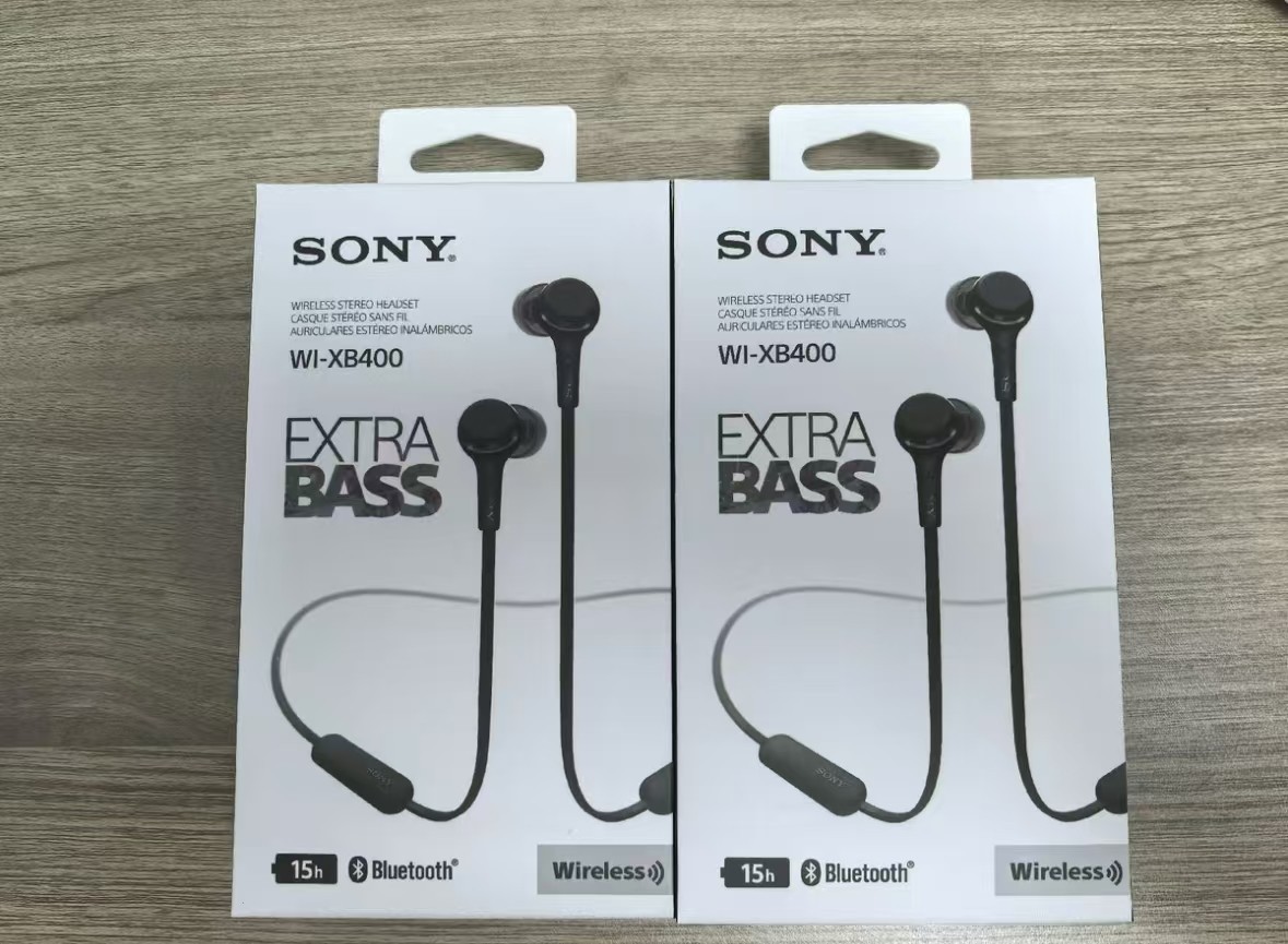 Sony WI-XB400 Wireless In-Ear Extra Bass Headphones With Mic for Phone Black
