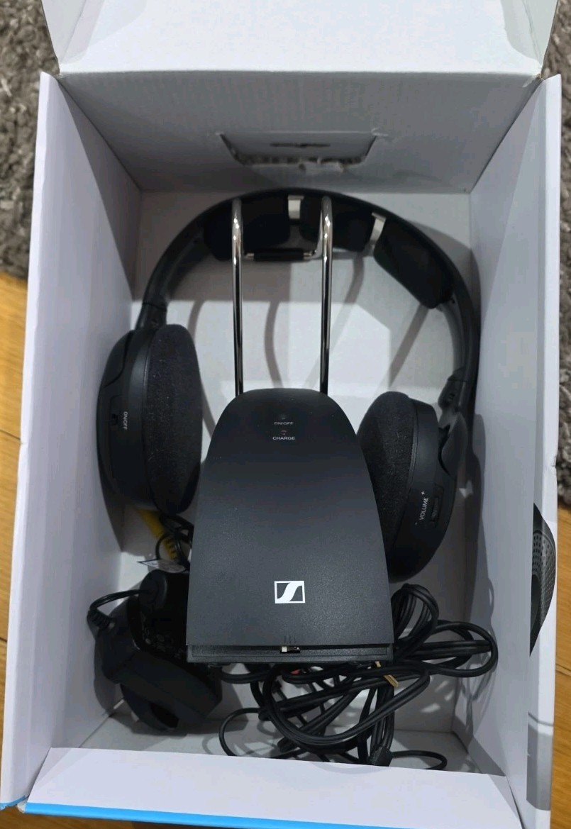 Sennheiser RS 120-W On-Ear Wireless TV Headphones Black
