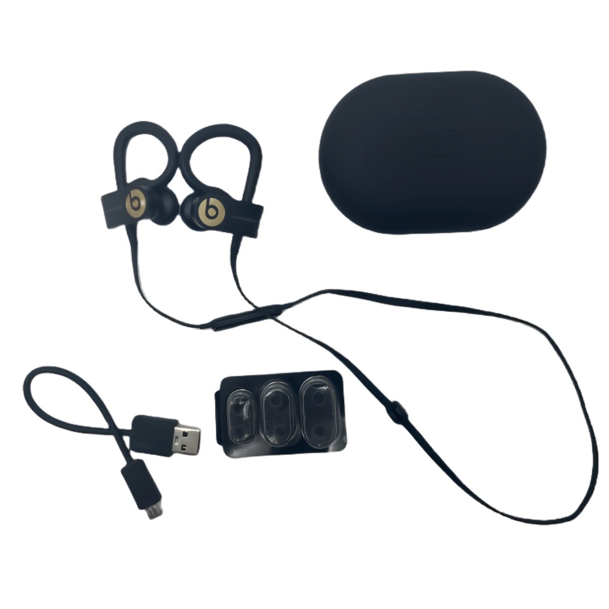 Beats by Dr. Dre Powerbeats3 In-Ear Earbuds Wireless Headphones Black Gold