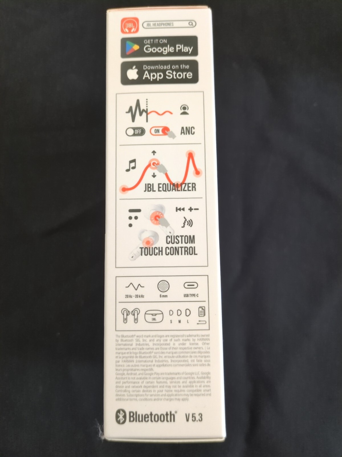 JBL Tune Beam Ear Buds Zero Noise Pure Bass Bluetooth Brand New – White