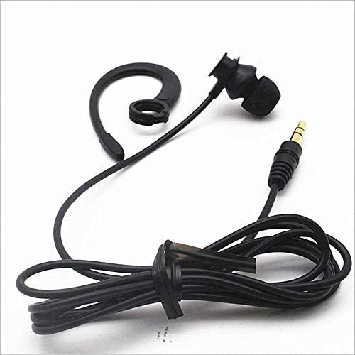 In-Ear Headphones with Tangle-Free Cable and Removable Hook for All Devices
