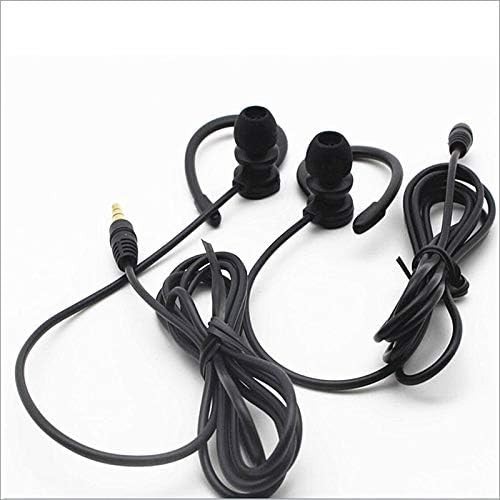 In-Ear Headphones with Tangle-Free Cable and Removable Hook for All Devices