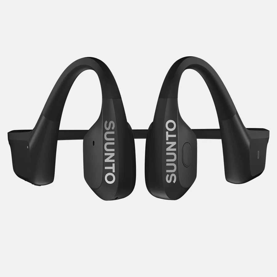 Suunto Aqua SS051023000 Open Ear Bone Conduction Waterproof Headphone – Black