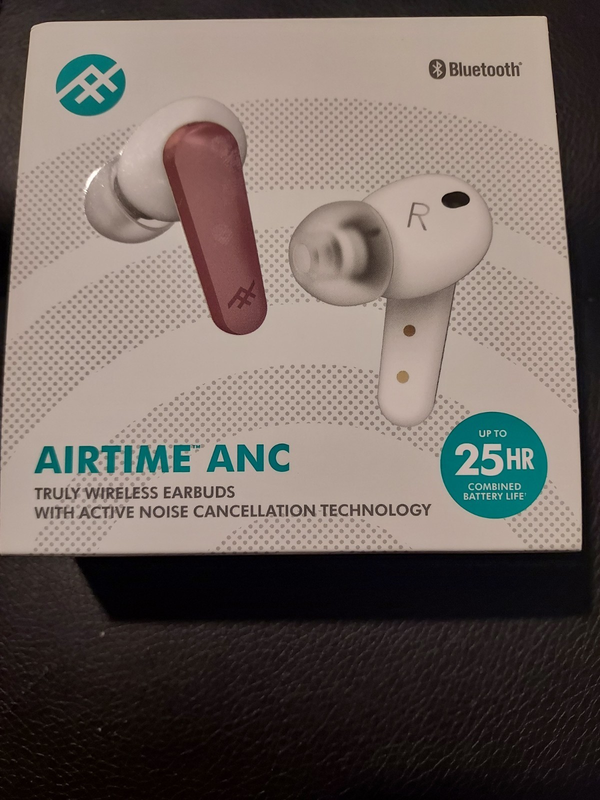 Airtime Wireless EarBuds With Noise Cancellation Rose Gold 25 Hr Battery Life