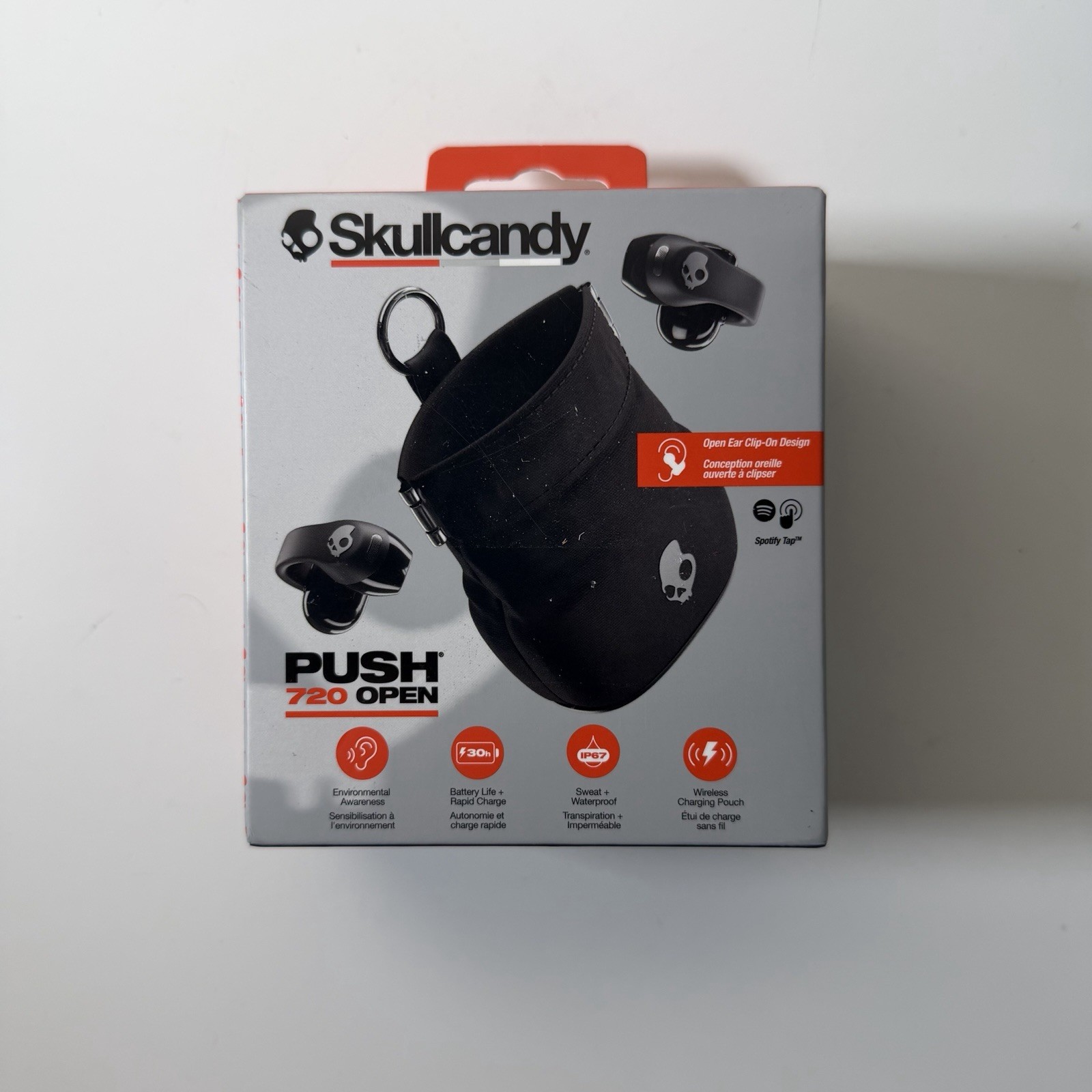 Skullcandy – Push 720 Open – Ear True Wireless Bluetooth Open Earbuds – Black