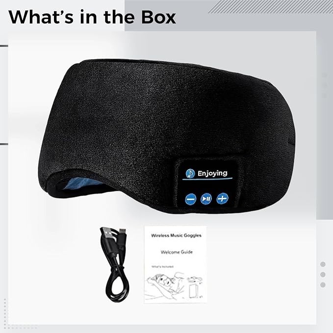 Sleep Headphones Bluetooth 5.2 Headband, Wireless Earphones, Sweat Resistant