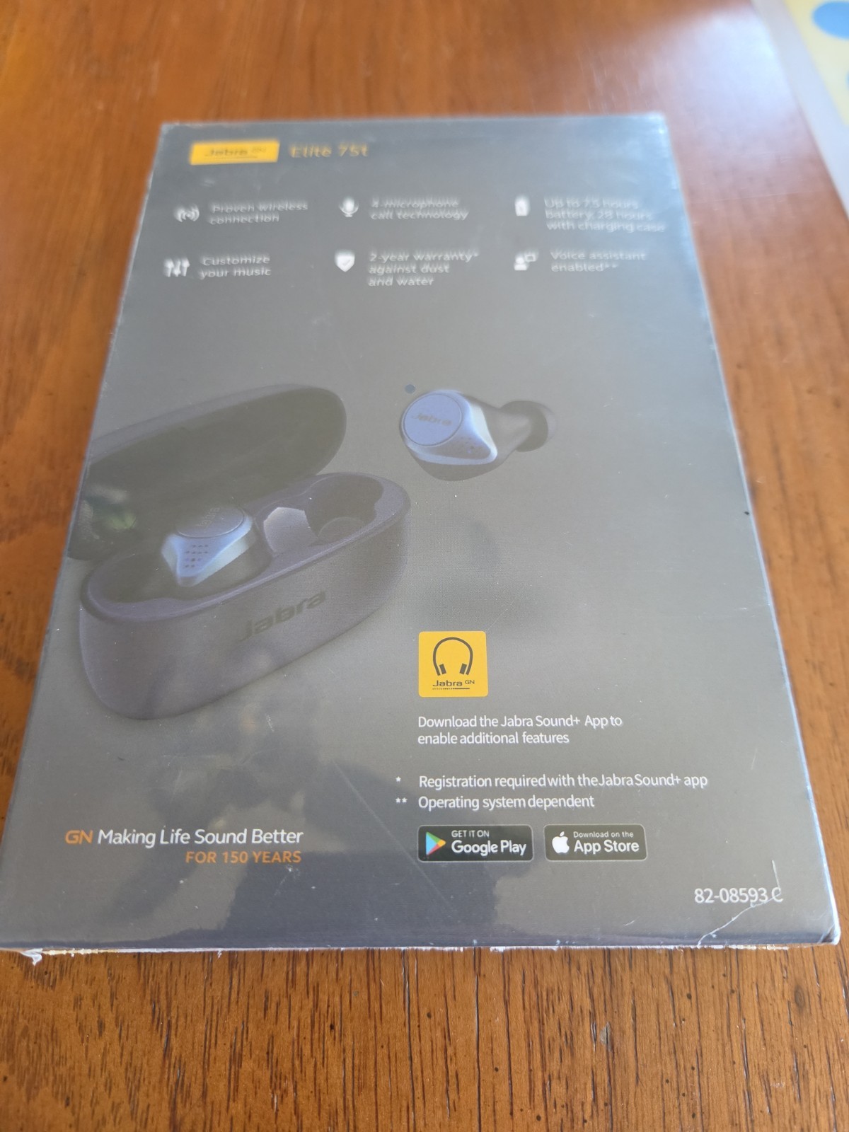 Jabra Elite 75t Wireless Replacement Left Side Earbud- Blue Unknown Quality (E)