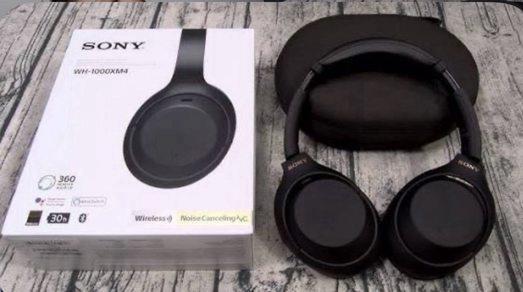 Sony WH-1000XM4 Wireless Noise Canceling Over-Ear Headphones Black BT