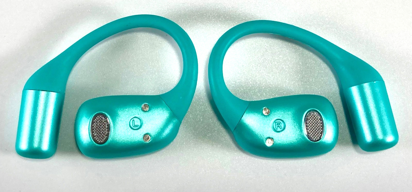 Raycon Essential Open Bluetooth Earbuds Mint Green Sky Blue RB0715-25E-MIN