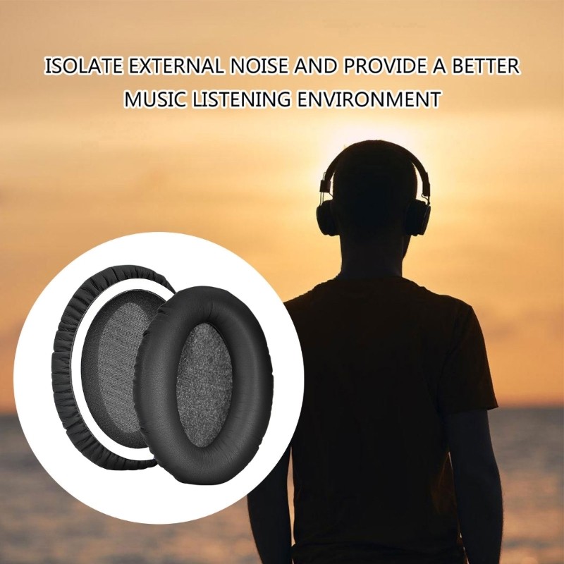 Protein Leather Ear Cushions Noise Isolating Earpads For HD300PRO Long Listening