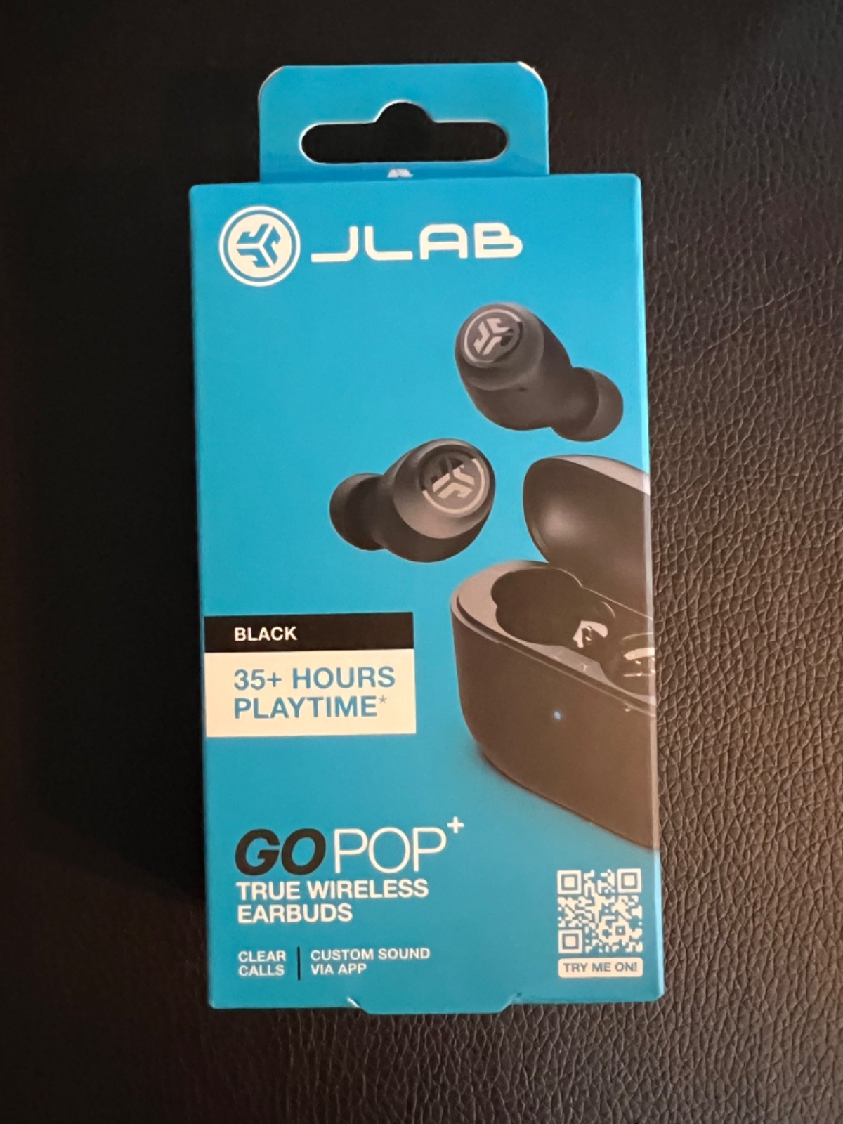 JLab WIRELESS EARBUDS “Go Air Pop” LILAC Headphones WITH CHARGING CASE