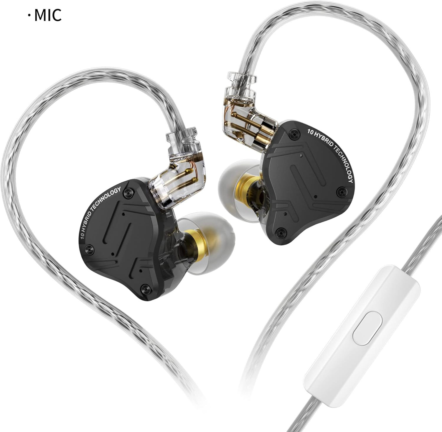 KZ ZS10 PRO X in Ear Monitors, Upgraded 4BA 1DD Multi Driver in Ear Earphone KZ