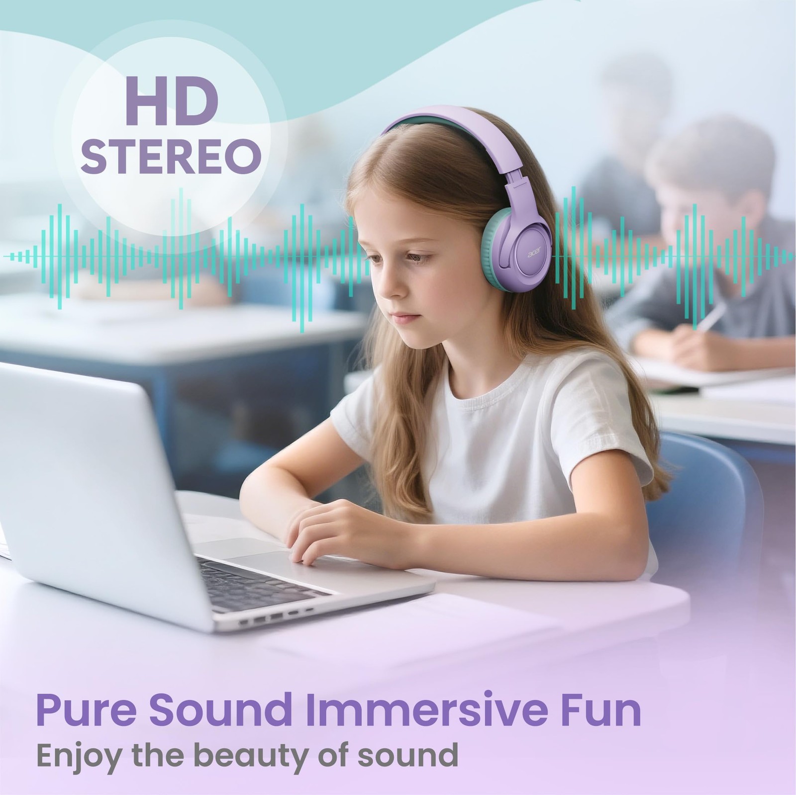 Kids Headphones with Cord for School – Over-Ear 85/94dB Volume Limiter, 3.5mm…