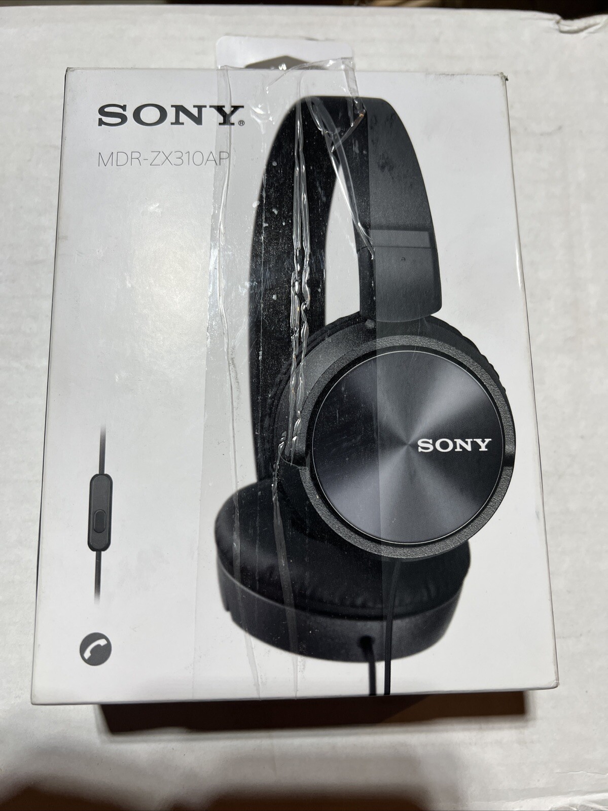 Sony MDR-ZX310AP ZX Series Wired On Ear Headphones With Mic – black