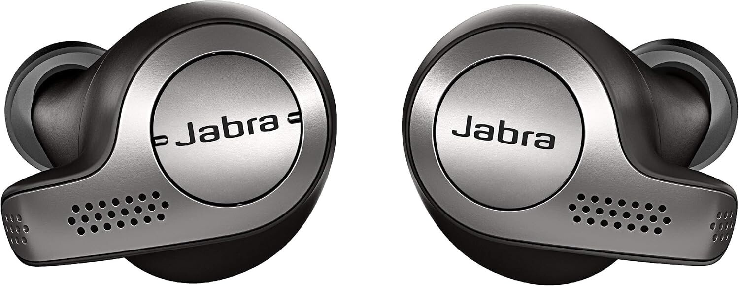 Jabra Elite 65t Earbuds – True Wireless Earbuds w/Charging Case Titanium Black