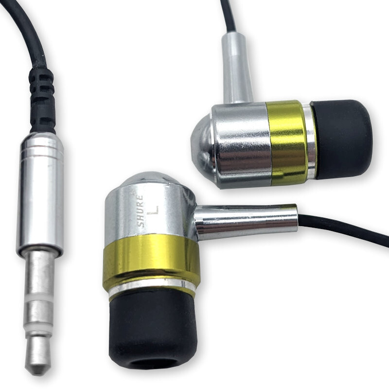Silver Green Aluminum Earbuds Earphones Headphones 3.5mm Audio Jack High Quality