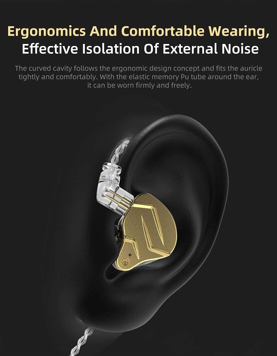 Linsoul KZ ZSN PRO X Dual Driver 1BA+1DD Hybrid Metal Earphones Hifi In-Ear Moni