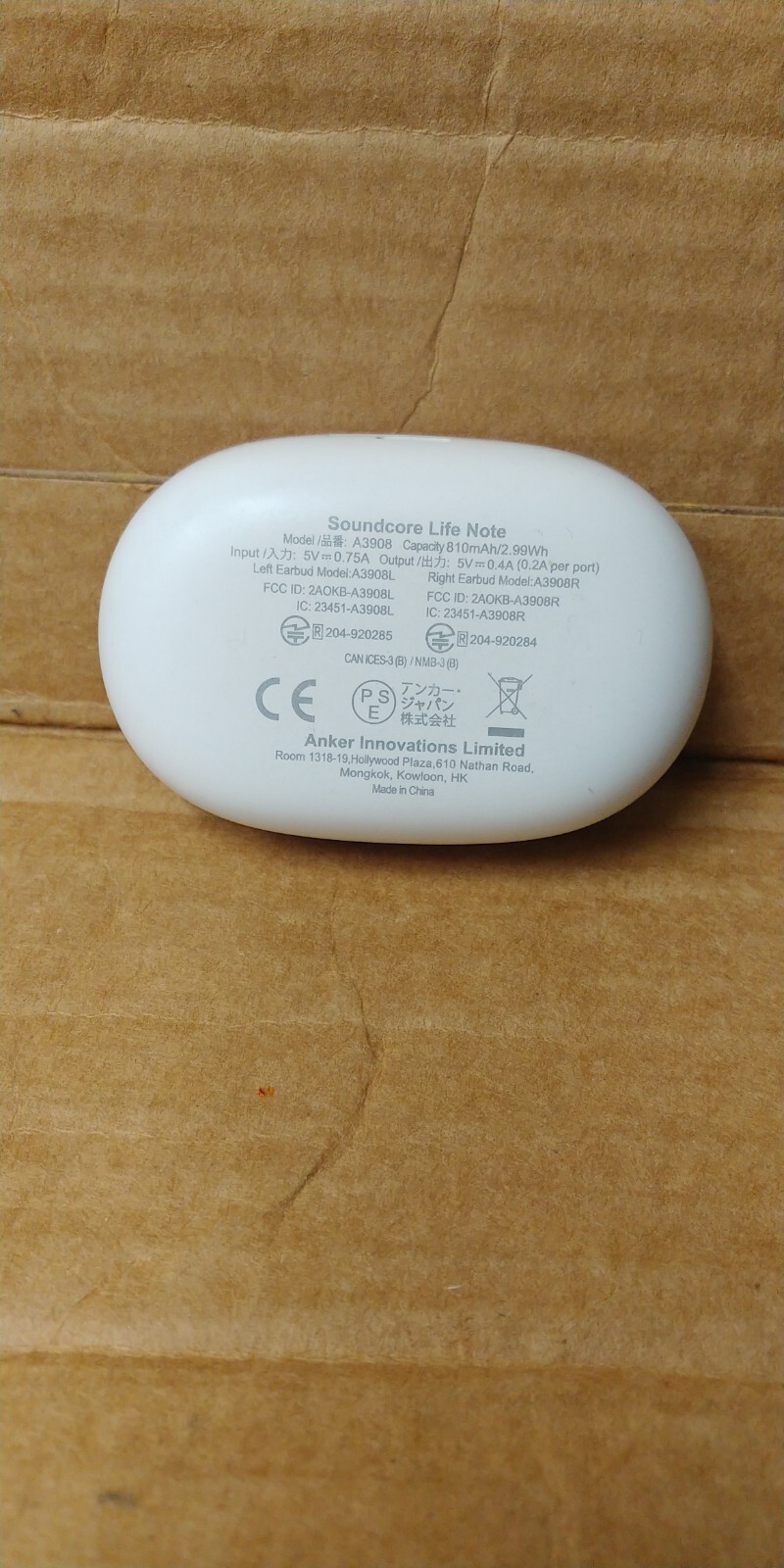 Pre Owned Anker Life Note TWS In Ear Wireless Headphone – White (RD Description)
