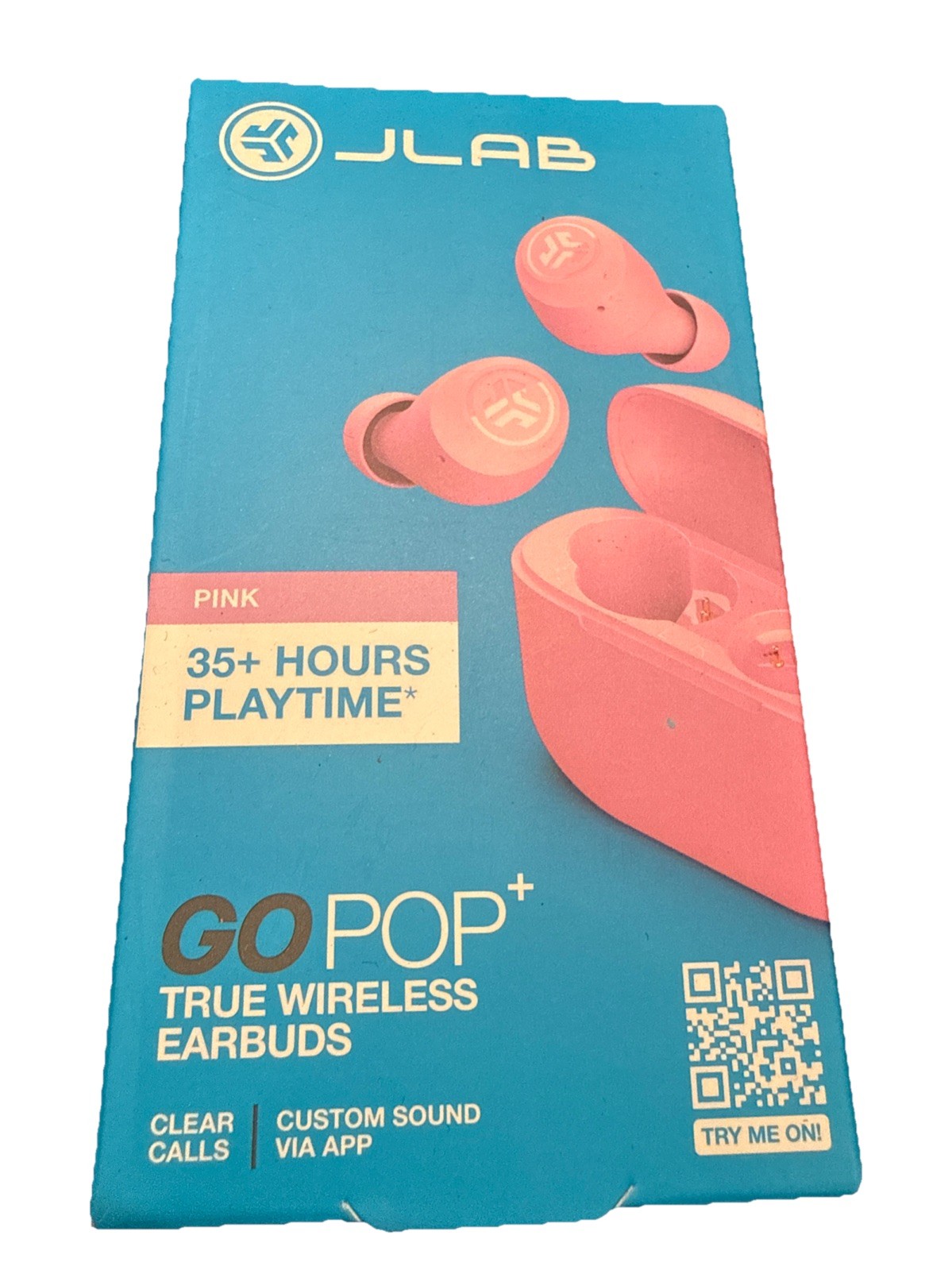 jlab go pop anc true wireless earbuds – Pink Noise Canceling- 24+ Hours Play