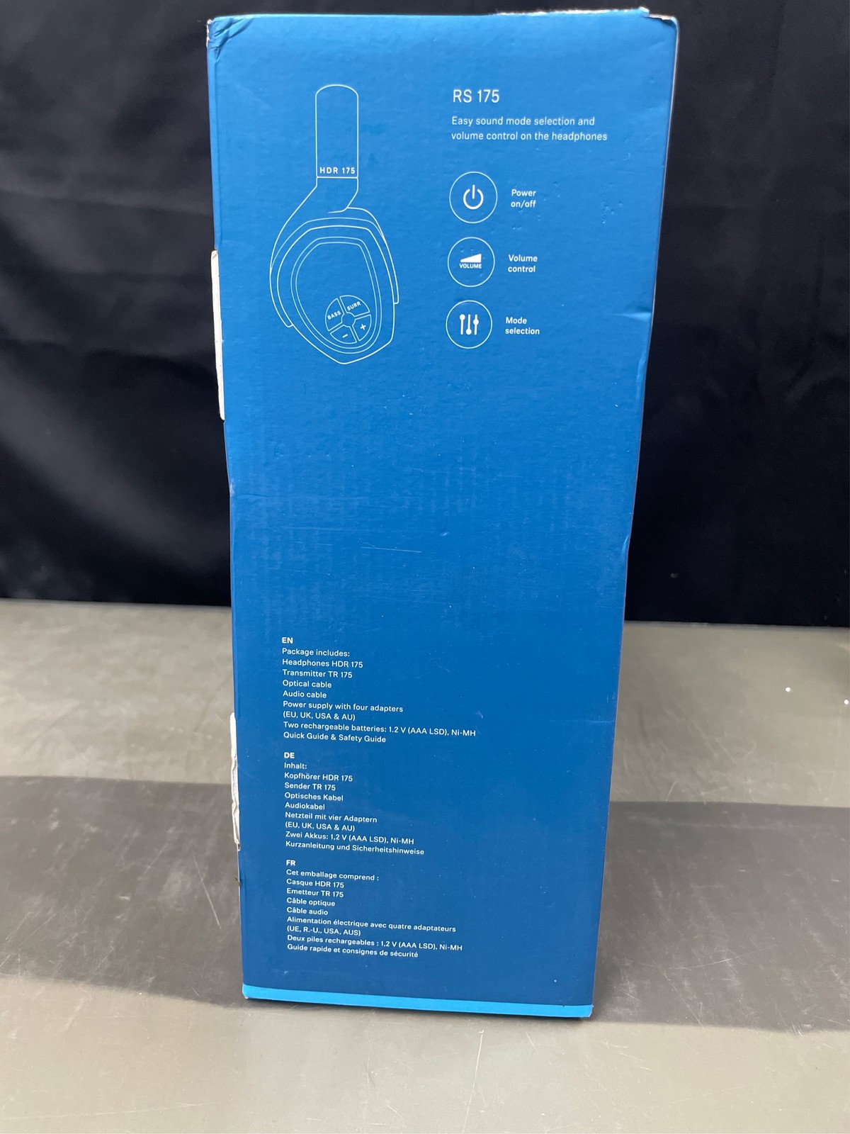 Sennheiser RS175 Closed Circumaural Headphone with 100m Range Transmitter (Bla 6