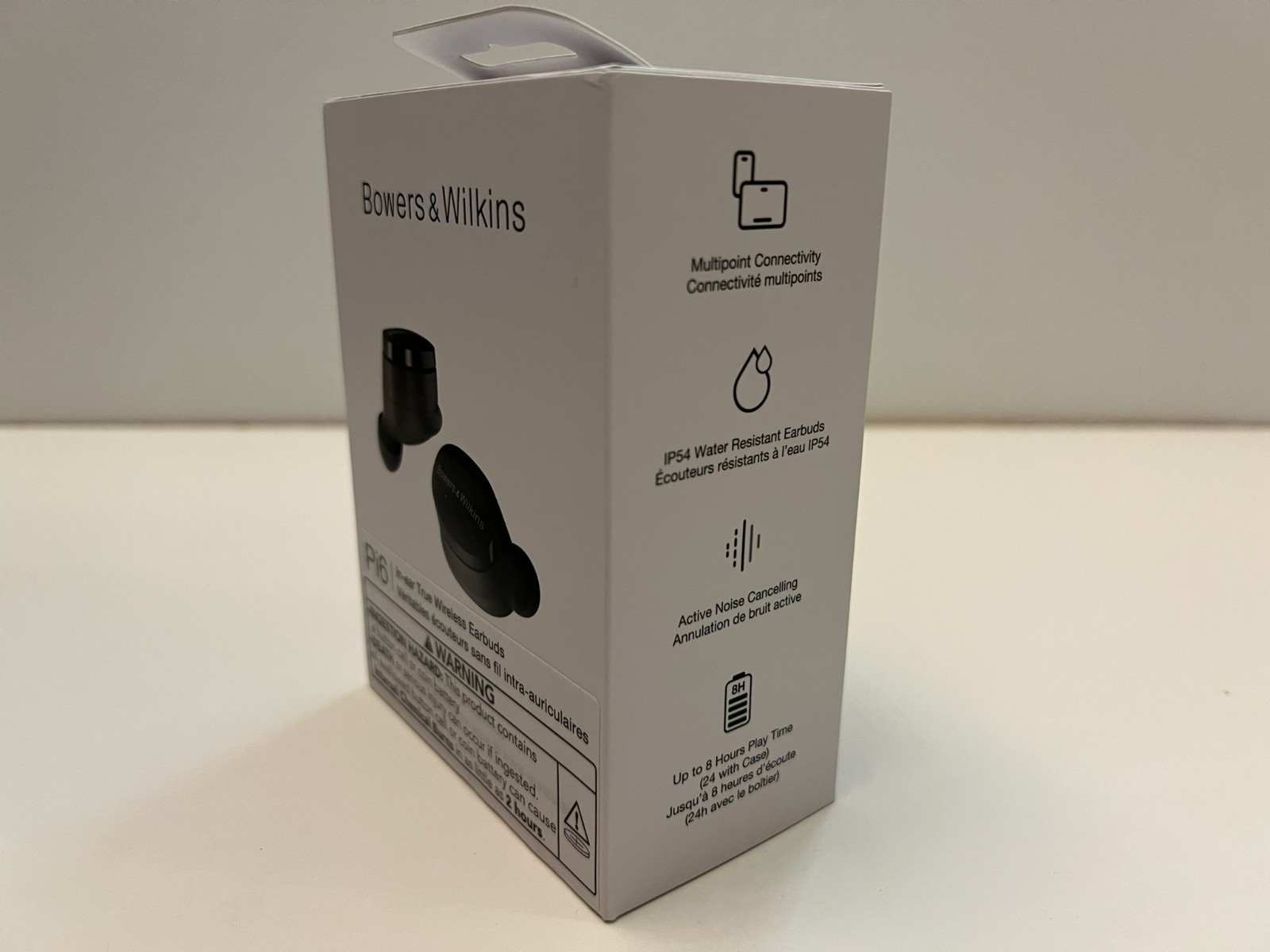 Bowers & Wilkins Pi6 Wireless Noise Cancelling Earbuds | Storm Grey – New