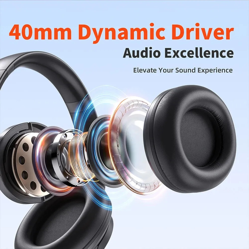 Headphones Wireless Bluetooth Noise Cancellation Phone Music DJ Airplane Travel