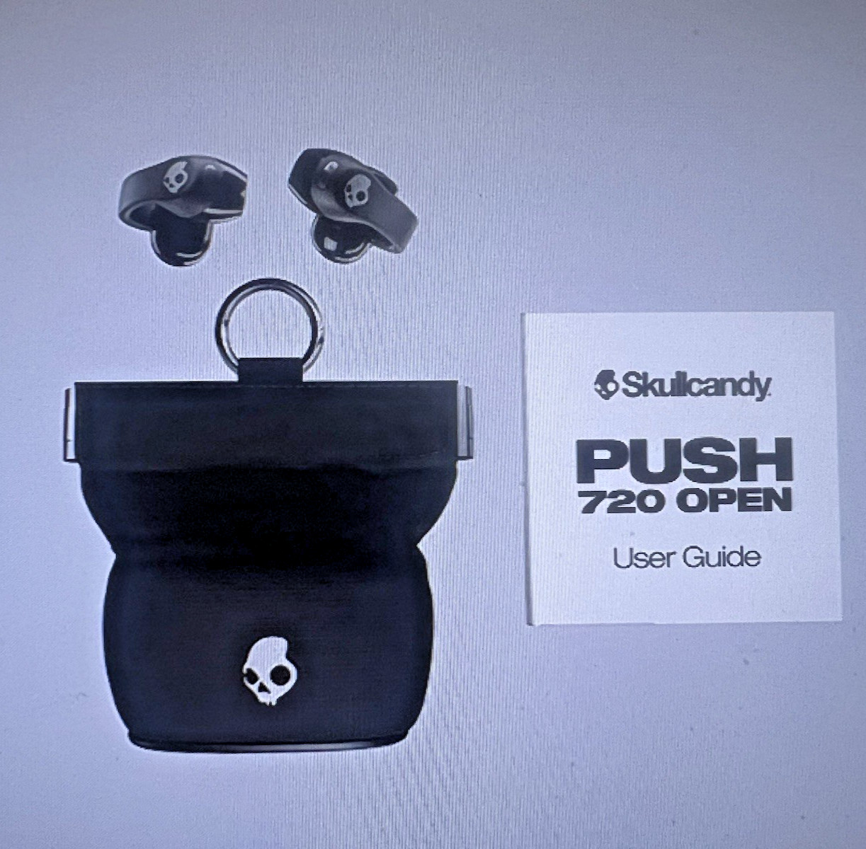 Skullcandy Push 720 Open XT Bluetooth Wireless Open-Ear Ear-Hook Earbuds Blk NEW