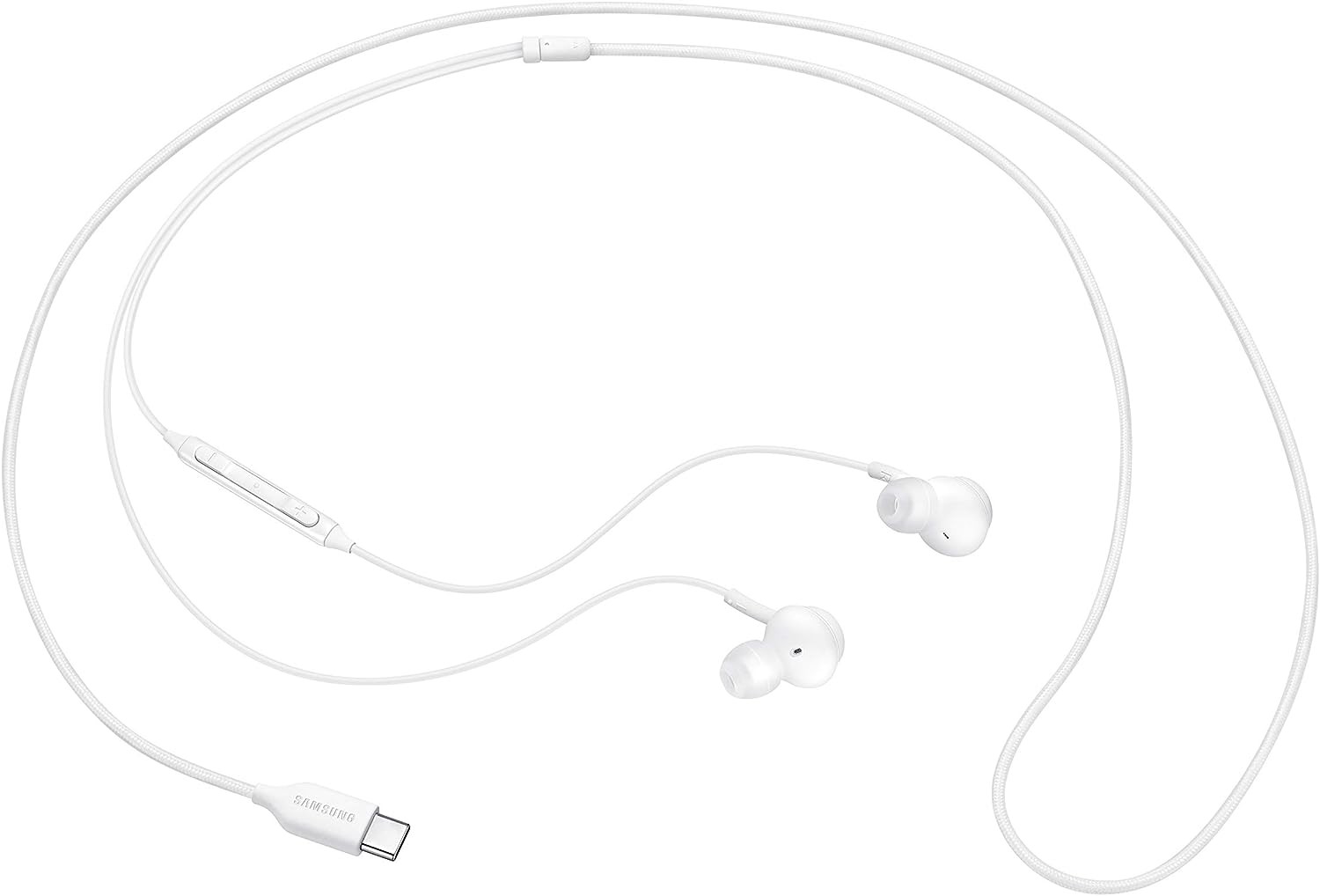 Samsung EO-IC100 In-Ear Headphones with USB Type-C and Low-Tangle Fabric Cable –