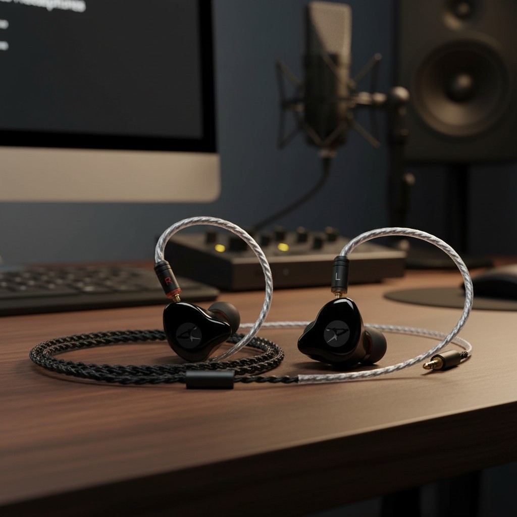 Dynamic Noise Cancelling Earbuds with Detachable Cable – Perfect for Musicians