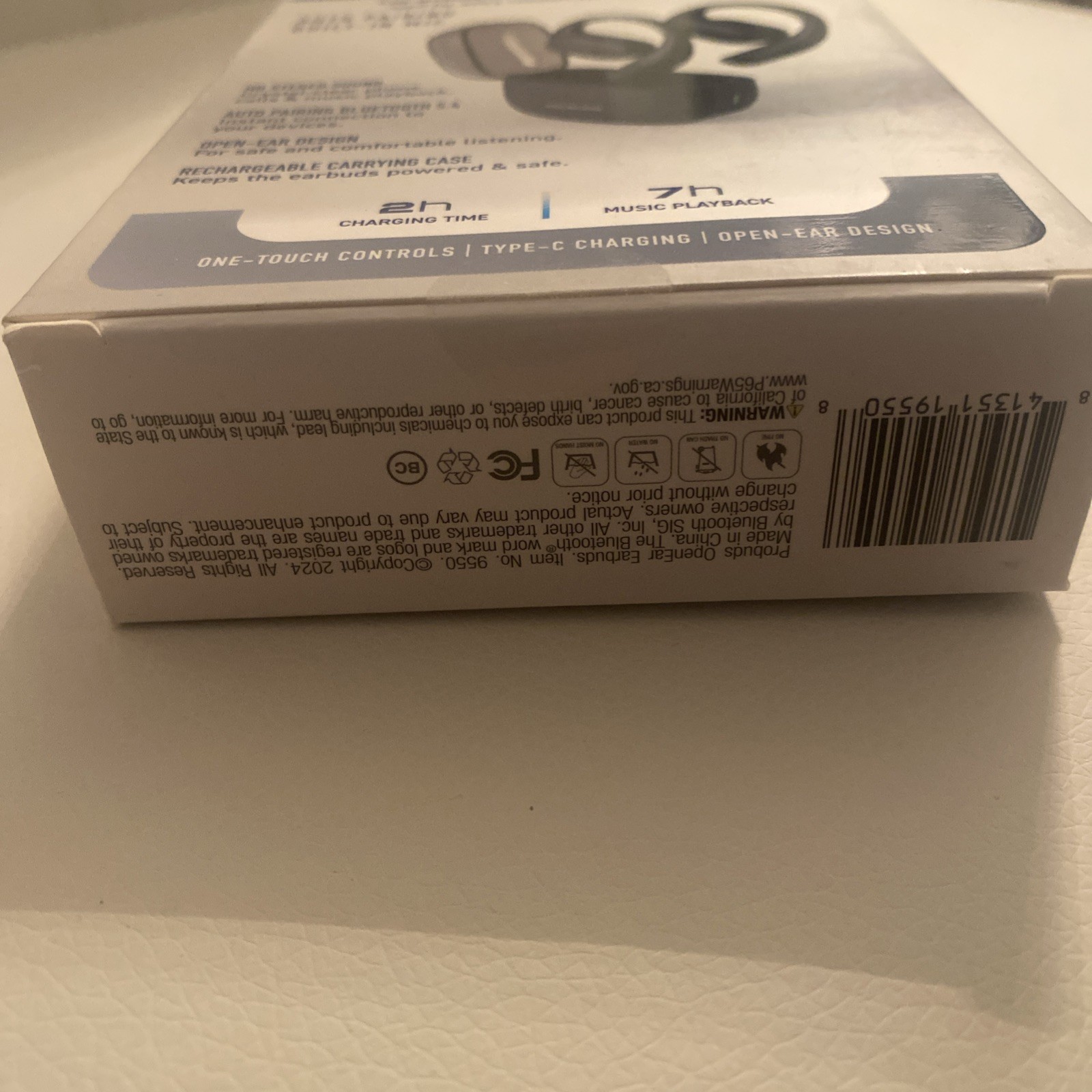 PROBUDS Open Ear Earbuds One Touch Controls 7hr Music Playback New!! Sealed!!!!!