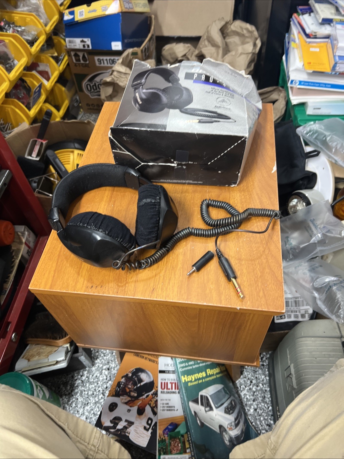 Radio Shack Optimus Pro 40 Headphones Open Box. Untested. Ear Pads Need Replace
