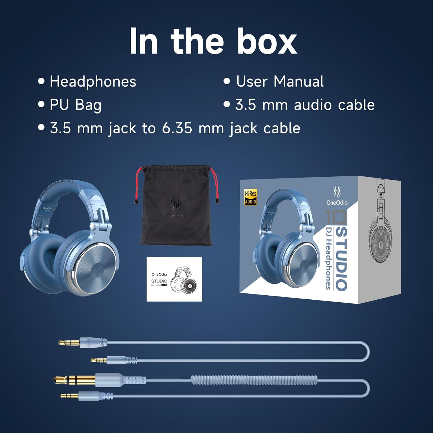 Wired over Ear Headphones Hi-Res Studio Monitor & Mixing DJ Stereo