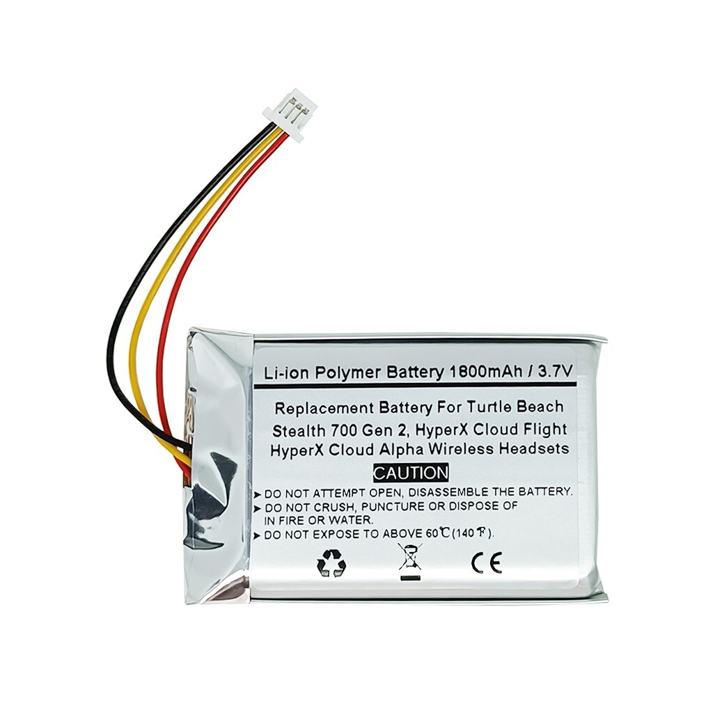Battery for Turtle Beach Stealth 700 Gen 2, Hyper X Cloud Flight, Hyper X Cloud