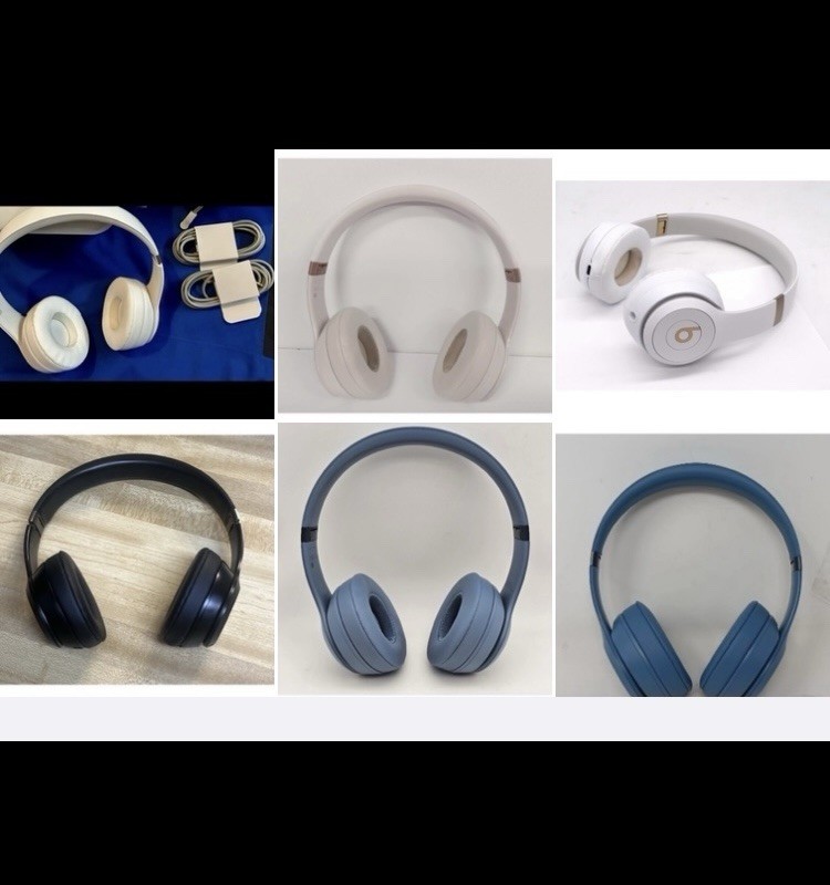 Beats Solo 4 True Wireless On-Ear Bluetooth Headphones Cloud Pink White Blue Bla