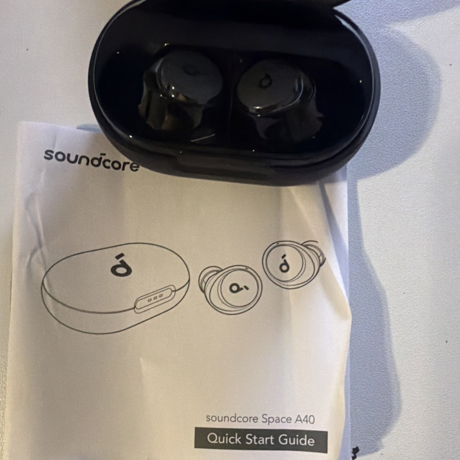 soundcore Space A40 Wireless Bluetooth In-Ear Earbuds Black with Charging Case